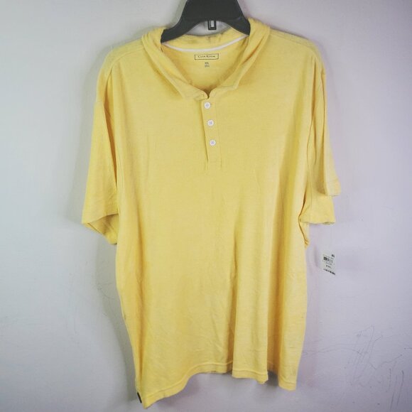 Club Room Mens Lemon Yellow Terry Polo XXL - Picture 1 of 9
